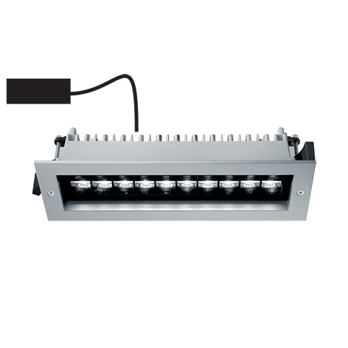 Simes - Luminaire encastré Catch 33W 341mm 4000K 2420lm gris alu IP65 on/off