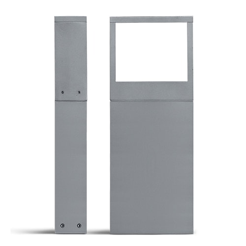 Simes - Borne lumineuse COOL CARRÉ 3000 K CRI 90 1590 lm gris alu