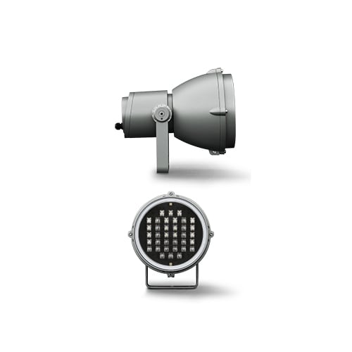 Simes - Projecteur Focus 62W 3000K 3392lm gris alu autre IK10 on/off