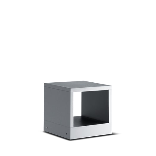 Simes - Borne lumineuse KUBE 3000 K CRI 90 1099 lm gris alu