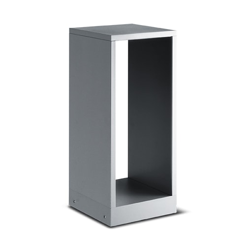 Simes - Borne lumineuse KUBE 2700 K CRI 90 1353 lm gris alu