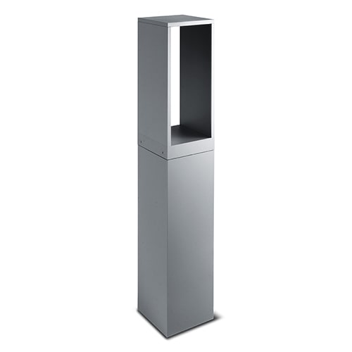 Simes - Borne lumineuse KUBE 4000 K CRI 80 1539 lm gris alu