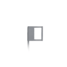 Simes - Applique murale COOL CARRÉ 3000 K CRI 90 204 lm gris alu