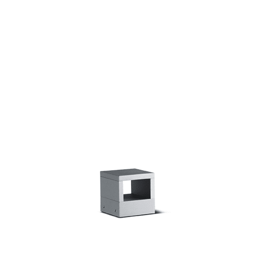 Simes - Borne lumineuse KUBE 3000 K CRI 90 264 lm gris alu