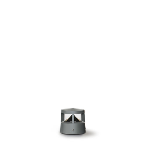 Simes - Borne lumineuse REEF 4000 K CRI 80 647 lm gris alu