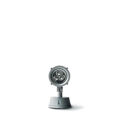 Simes - Projecteur Techno 4W 3000K 53lm gris alu IP65 IK06 on/off
