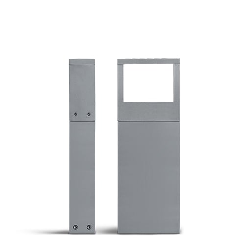 Simes - Borne lumineuse COOL CARRÉ 3000 K CRI 90 483 lm gris alu