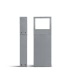 Simes - Borne lumineuse COOL CARRÉ 4000 K CRI 80 522 lm gris alu