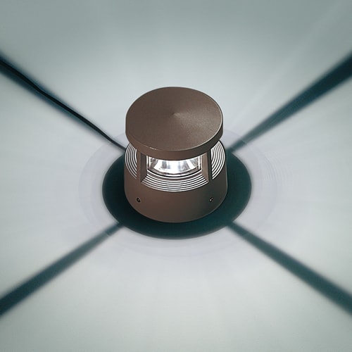 Simes - Borne lumineuse Reef 18W 4000K IP65 IK10