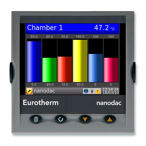 Eurotherm Automation - Enr. + Reg. nanodac, 1 Relais, 2 Analogique, Alim. 230V