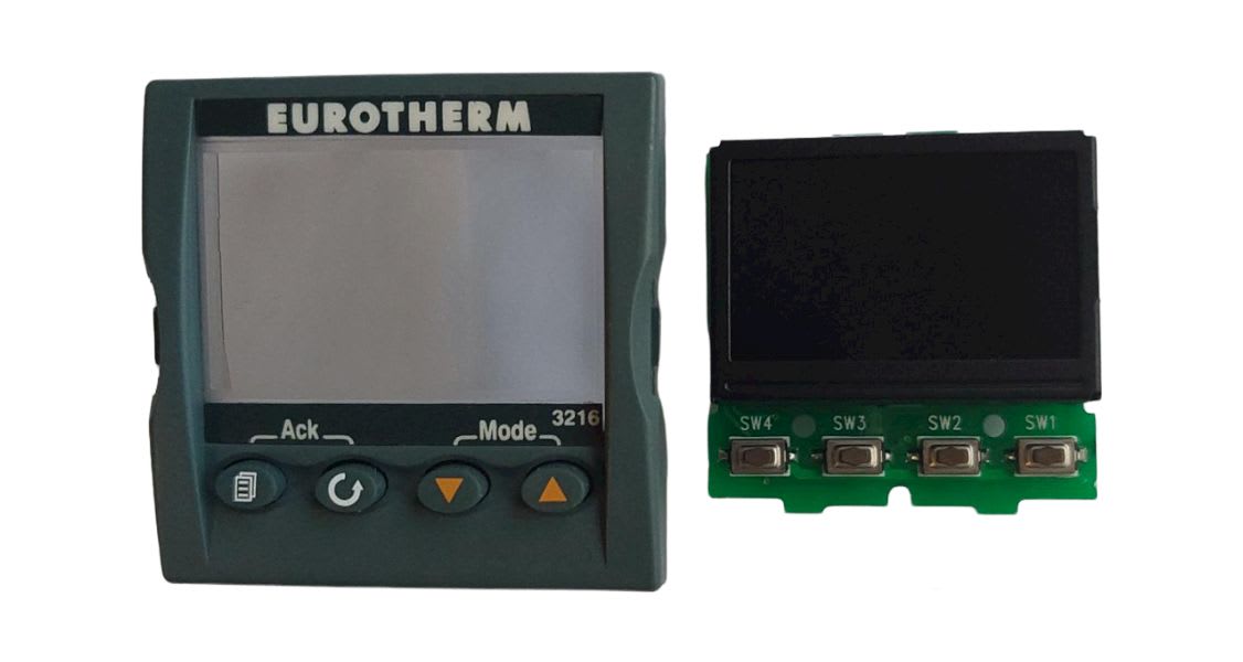 Eurotherm Automation - Face avant couleur Vert + Carte Affichage pour 3216