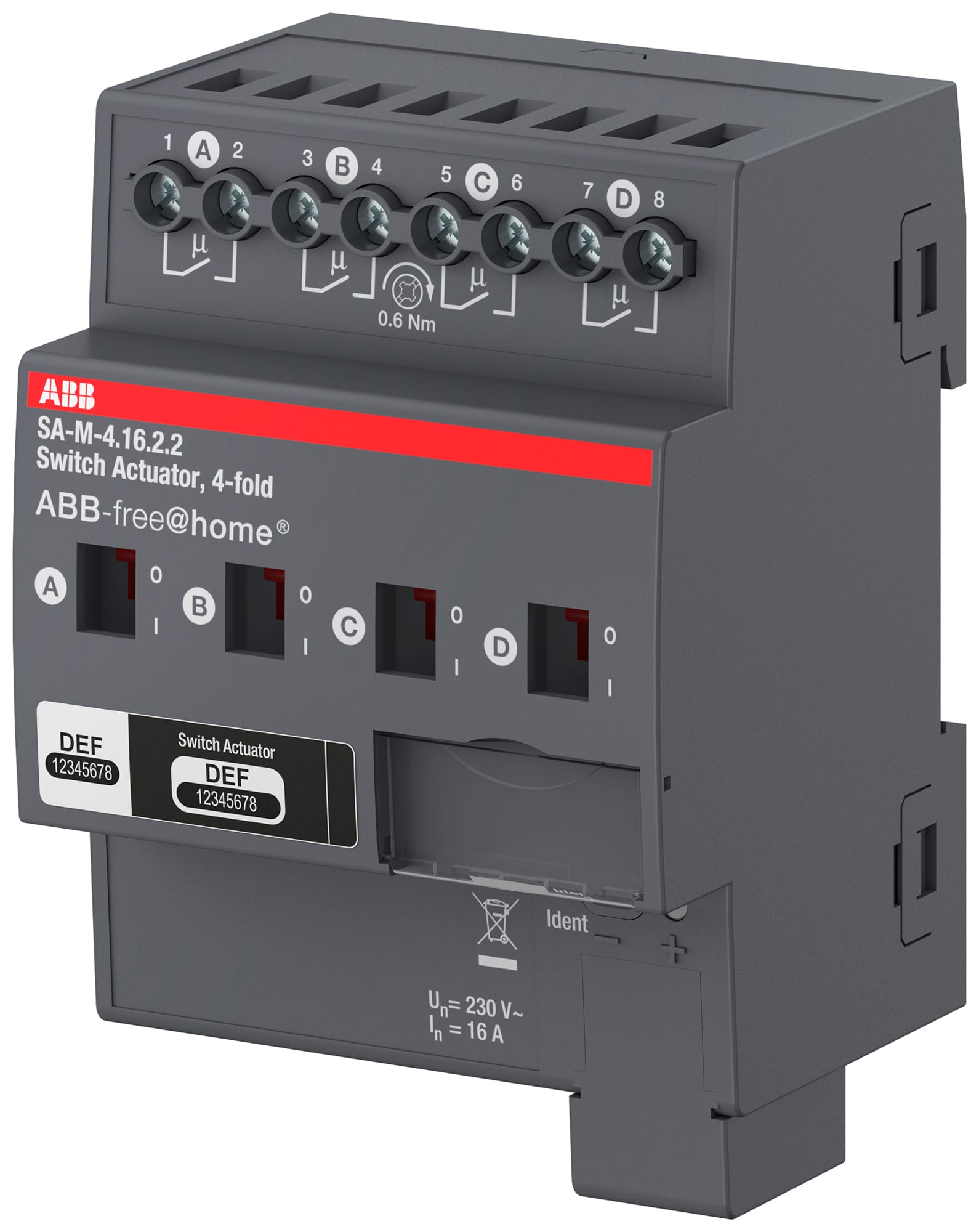 ABB - SA-M-4.16.2.2 Actionneur F@H 4 sorties TOR 16A