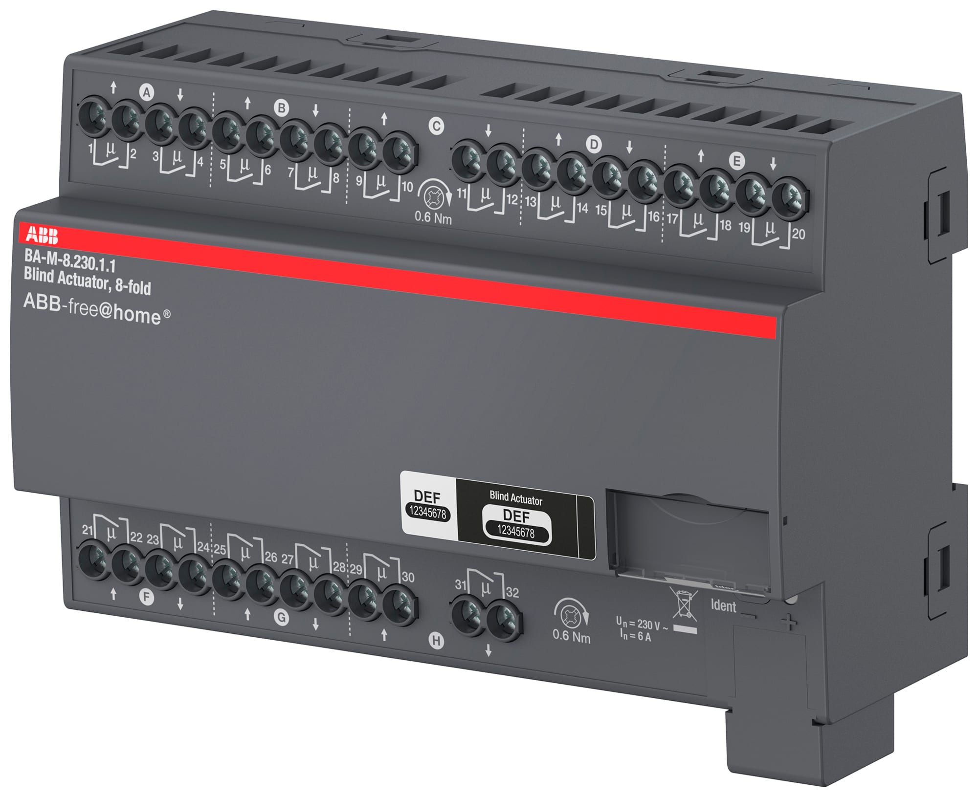 ABB - BA-M-8.230.1.1 Actionneur F@H Stores/BSO 8 voies 230V