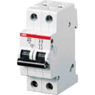 ABB - S200 Disjoncteur modulaire - 2P - 25A - Cbe B -6000A/10kA (2 modules)-peignable