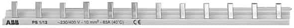 ABB - PS1/38H - Peigne 1P + Cont. Aux. - 57 modules - 63A - 10mm²