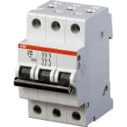 ABB - S200 Disjoncteur modulaire - 3P - 16A - Cbe D -6000A/10kA (3 modules)-peignable