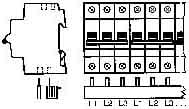ABB - PS3/12 - Peigne 3P - 12 modules - 63A -10mm²