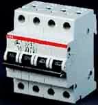 ABB - S200M Disjoncteur modulaire- 4P - 63A - Cbe C -10000A/15kA (4 modules)-peignable