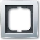ABB - Cadre 1 Poussoir Chrome Mat
