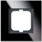 ABB - Cadre 1 Poussoir Verre Sombre