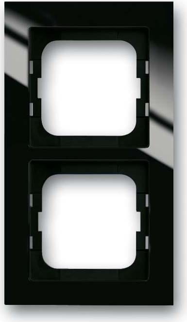 ABB - Cadre 2 Poussoirs Axcent Noir
