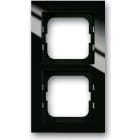 ABB - Cadre 2 Poussoirs Axcent Noir