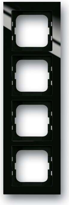 ABB - Cadre 4 Poussoirs Axcent Noir