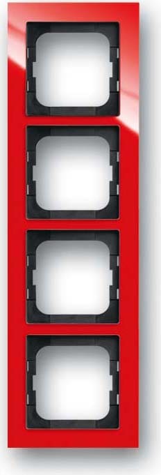 ABB - Cadre 4 Poussoirs Rouge