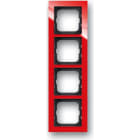 ABB - Cadre 4 Poussoirs Rouge