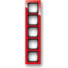 ABB - Cadre 5 Poussoirs Rouge