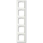 ABB - Cadre 5 Poussoirs Blanc Studio Mat