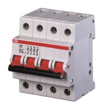 ABB - Interrupteur modulaire (E200) 4 Pôles 125A levier Rouge