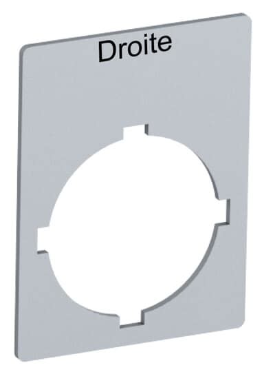 ABB - Etiquette Pour Boutons Et Voyants [Droite]