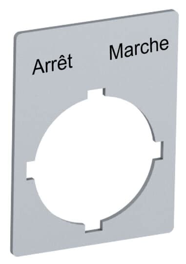 ABB - Etiquette Pour Boutons Et Voyants [Arret Marche]