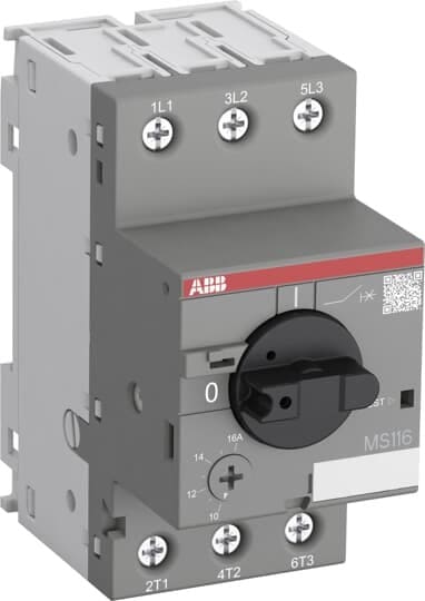 ABB - Disjoncteur moteur MS116 4.00 à 6.30A-Img 78.75A-50Ka
