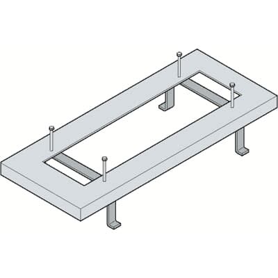 ABB - Kit d'Ancrage Au Sol pour Coffret Gemini Taille 5