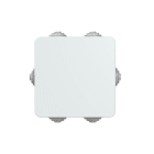 ABB - Boîte de dérivation IP44 -80X80X40-av. passes câbles -Couvercle à pression-960°c