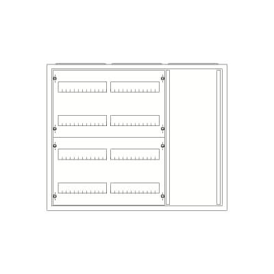 ABB - Armoire ComforLine A IP44 4Xrangées 650mm x 800mm Avec gaine à câble