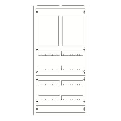 ABB - Armoire ComforLine A IP44 6Xrangées 1100mm x 550mm Sans gaine à câble