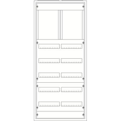 ABB - Armoire ComforLine A IP44 7Xrangées 1250mm x 550mm Sans gaine à câble
