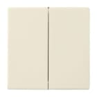 ABB - Enjoliveur Interrupteur Double Blanc Ivoire