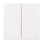 ABB - Enjoliveur Interrupteur Double Studio Blanc