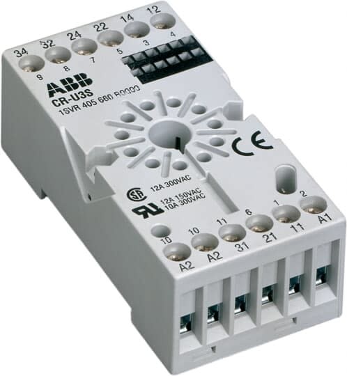 ABB - Socle pour Relais débrochable CR-U 3rt et Module