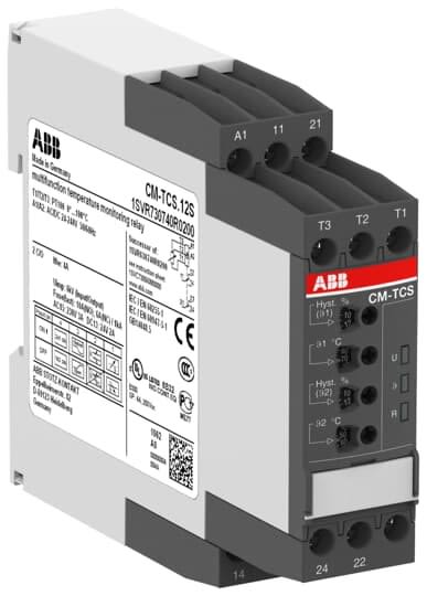ABB - Relais Contrôle Température 0...+100°C 24-240VAC/DC Vis