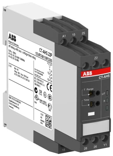 ABB - ct-Ahs.22P Relais Temporisés, OFF-Delay 2C/O, 24-48VDC, 24-240Vac