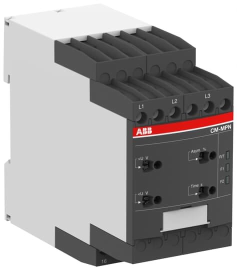ABB - Cm-Mpn.52S Triphasés Relais de Controle 2C/O, 0,0.1-30S, L1-L2-L3=3X350-580Vac