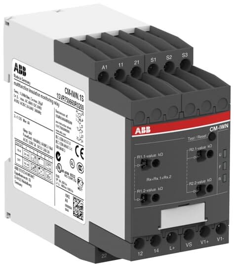 ABB - Relais Cpi 0-400VAC/0-600VDC 2Xo/F 24-240V AC/DC ressort