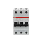 ABB - S200L Disjoncteur modulaire- 3P - 6A - Cbe C - 4500A/6kA (3 modules)-peignable