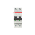 ABB - S200 Disjoncteur modulaire - 1P+N (à droite) - 2A-Cbe C- 6000A/10kA (2 modules)