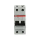 ABB - S200 Disjoncteur modulaire - 2P - 40A - Cbe B -6000A/10kA (2 modules)-peignable
